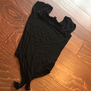 Black tee body suit